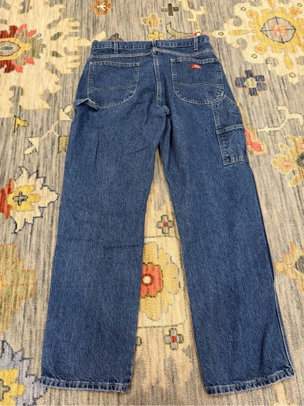 Dickies Carpenter Jeans‎ Men's 36X32 Medium Wash Denim Relaxed Fit Heavyweight